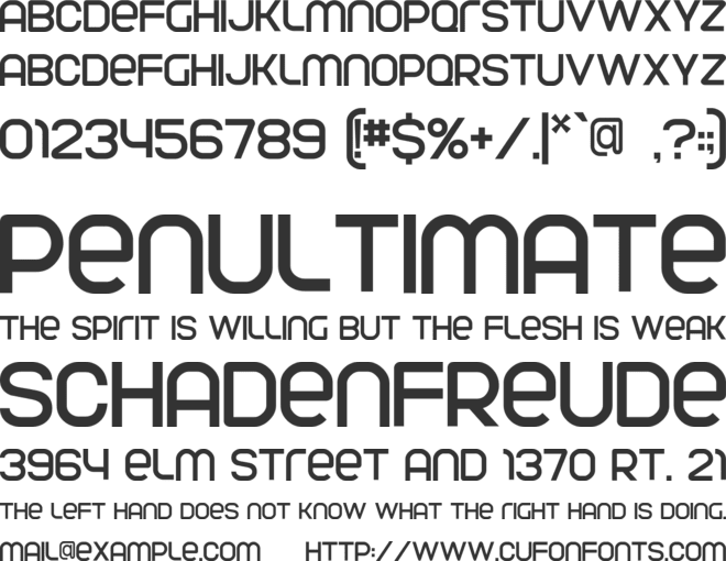 Parvoflavin font preview