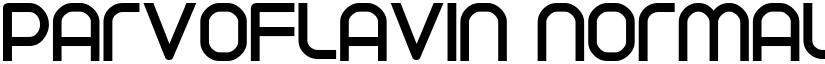 Parvoflavin Normal font