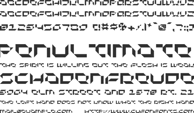 Pluranon font preview