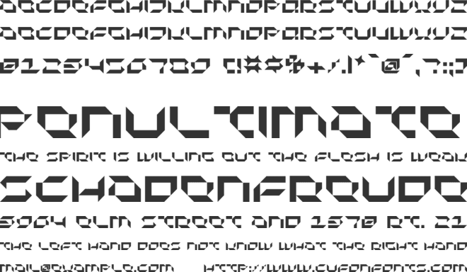 Pluranon font preview