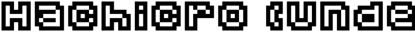 Hachicro (Undertale Battle Font) Regular font