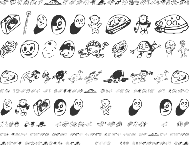 Swatbats font preview