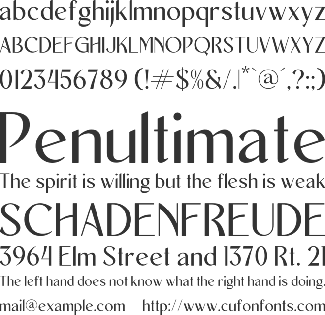 New Machiato font preview