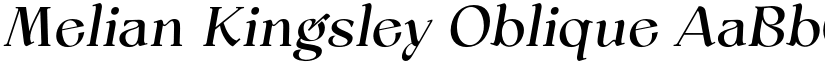 Melian Kingsley Oblique font