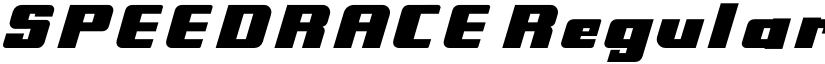 SPEEDRACE Regular font