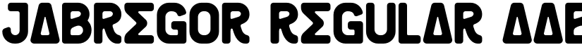 JABREGOR Regular font
