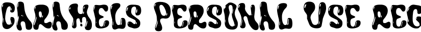 CARAMELS PERSONAL USE Regular font