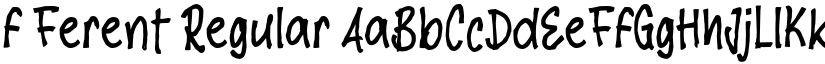 f Ferent Regular font