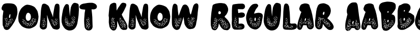 Donut Know Regular font