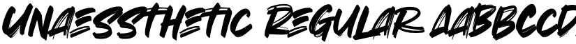 Unaessthetic Regular font