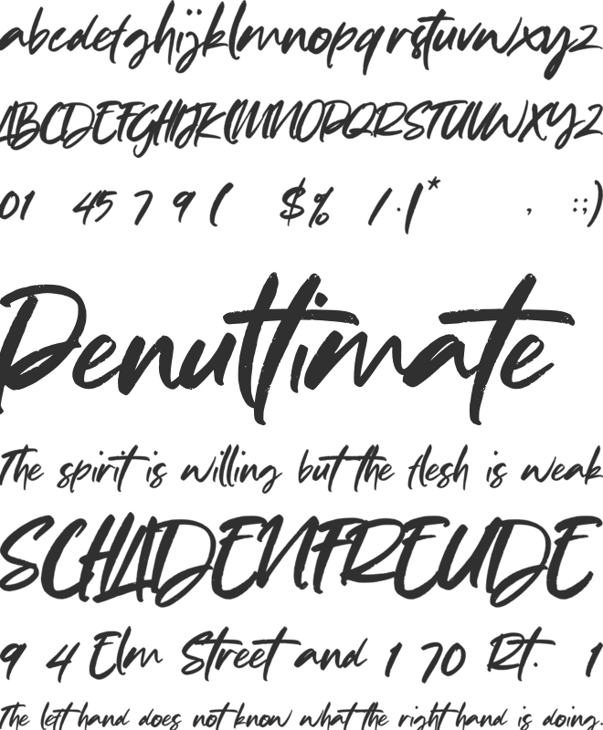 Rassie font preview