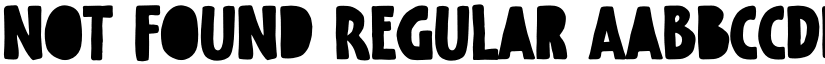 Not Found Regular font