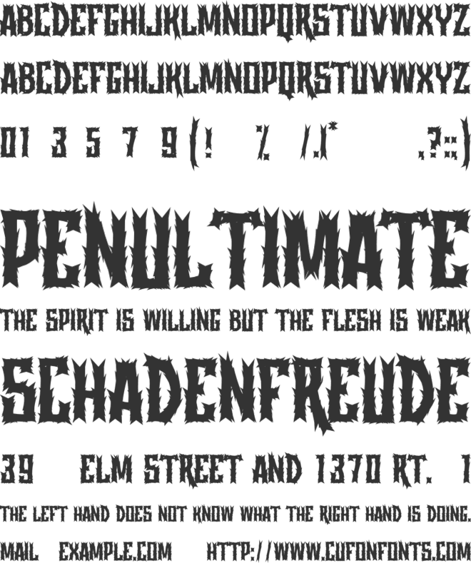 Chratos font preview