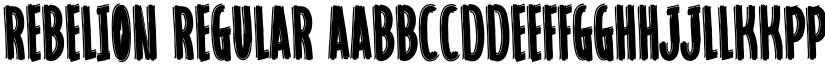 Rebelion Regular font