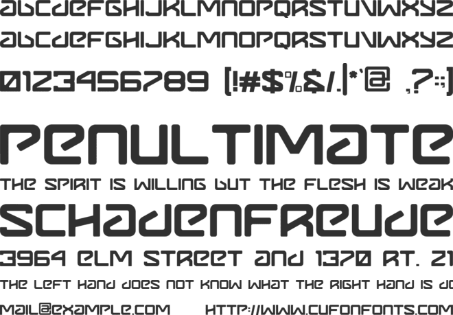 Metavers Rounded font preview