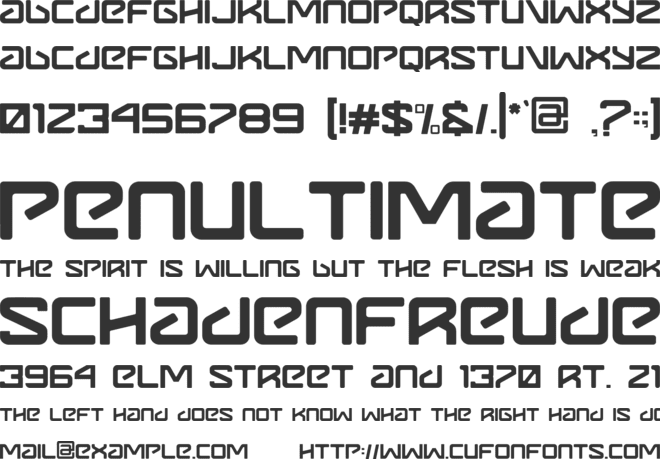 Metavers Rounded font preview