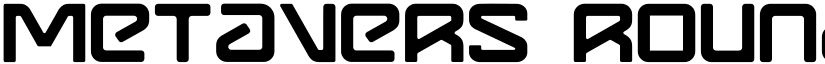 Metavers Rounded Regular font