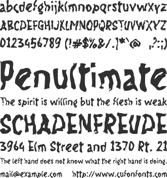 f Foresthome font preview