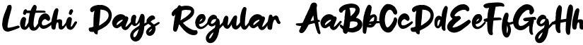 Litchi Days font download