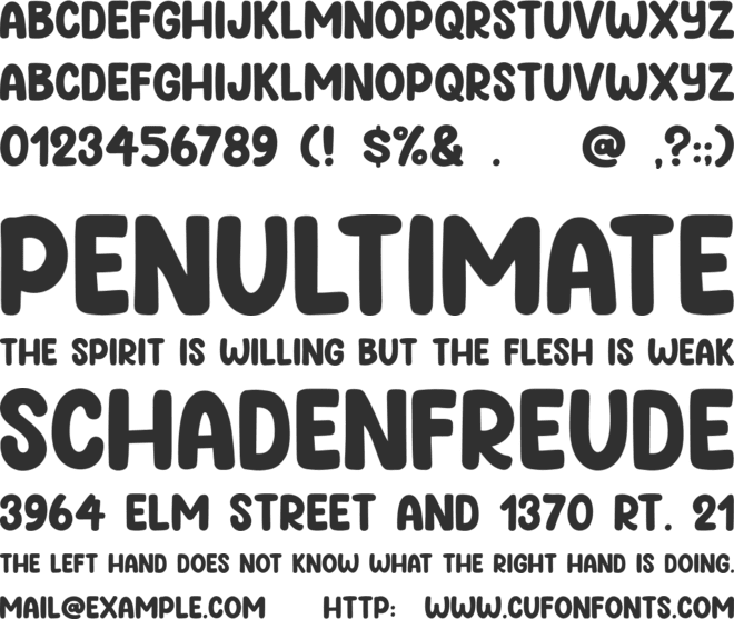 Lime Days font preview