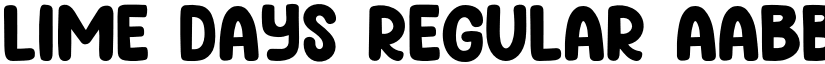 Lime Days Regular font
