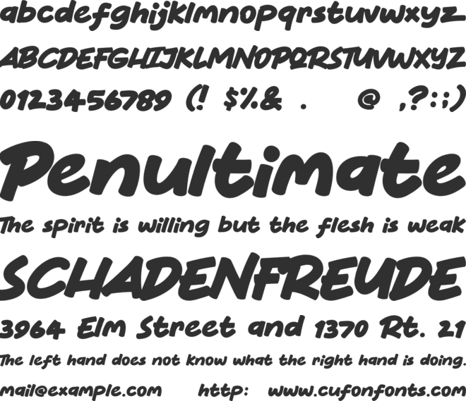 Cherry Days font preview