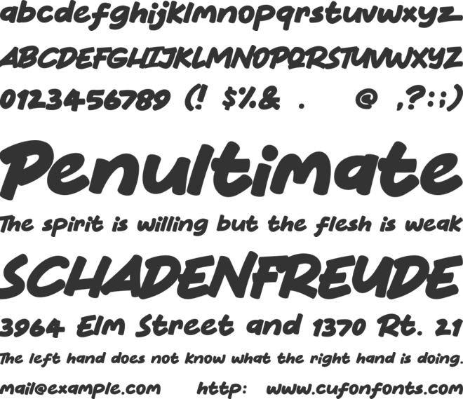 Cherry Days font preview