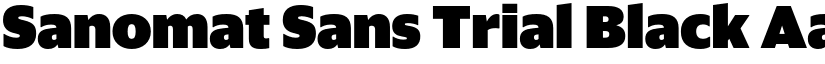 Sanomat Sans Trial Black font