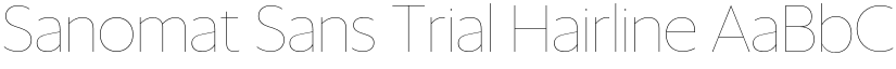 Sanomat Sans Trial Hairline font
