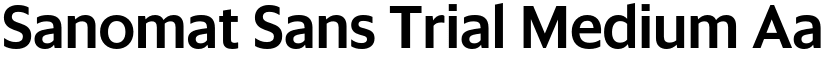 Sanomat Sans Trial Medium font