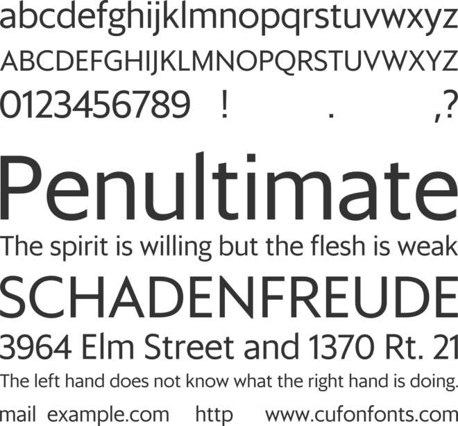 Sanomat Sans Trial font preview