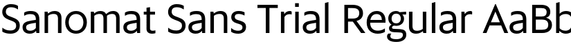 Sanomat Sans Trial Regular font
