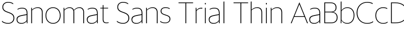Sanomat Sans Trial Thin font