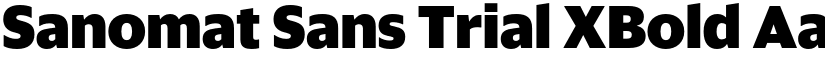 Sanomat Sans Trial XBold font