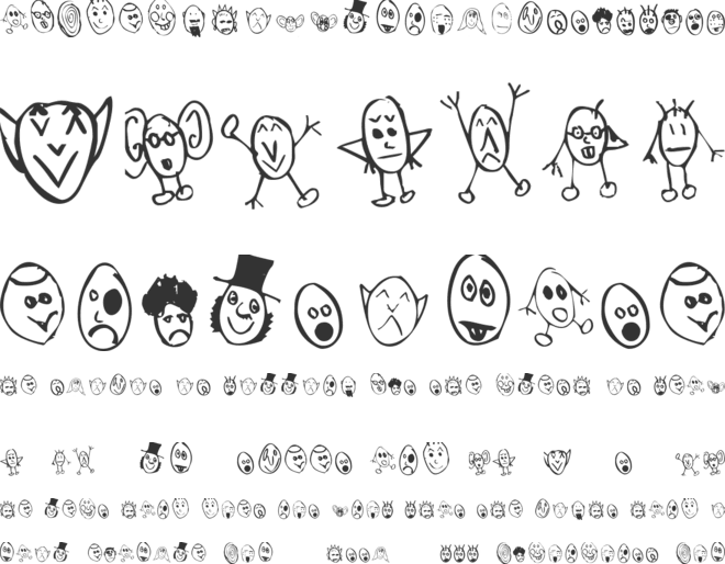 Crud Heads font preview