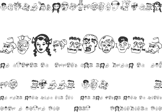 21 Heads font preview