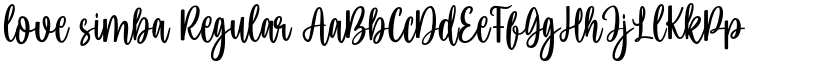 love simba Regular font