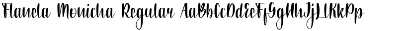 Flanela Monicha Regular font