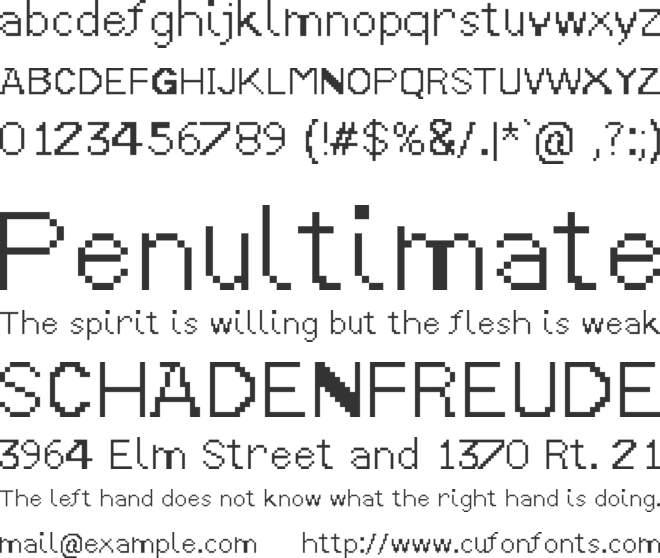 Zacky Sans font preview