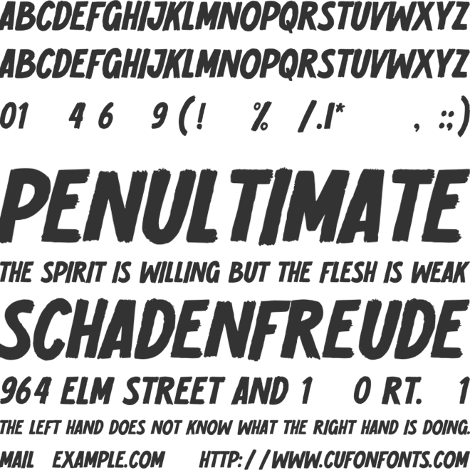 Mental Health font preview