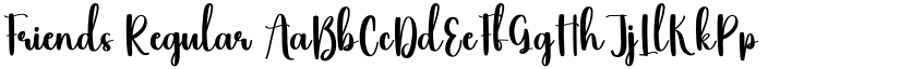 Friends Regular font