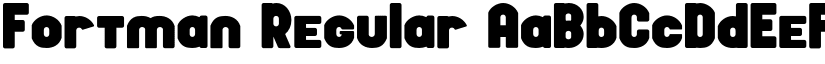 Fortman Regular font
