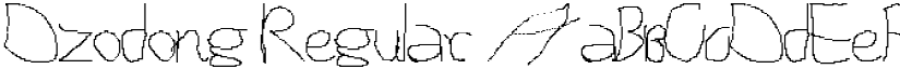 Dzodong Regular font