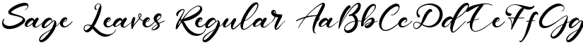 Sage Leaves Regular font