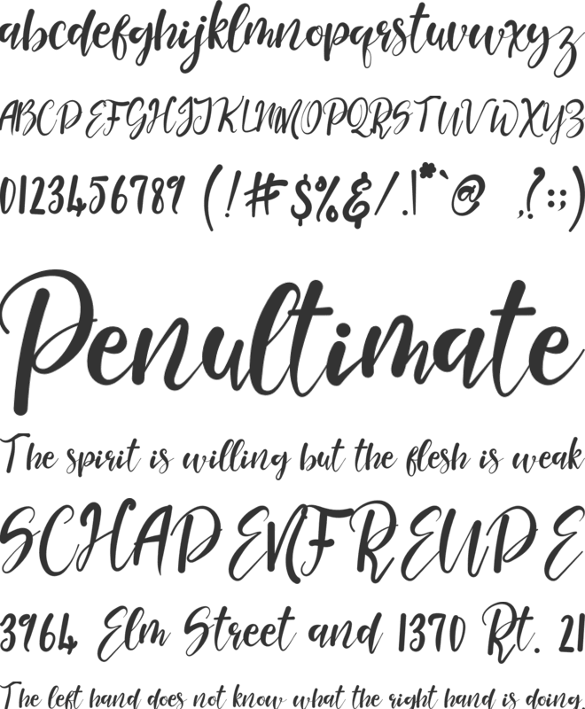 Beautiful Queen font preview