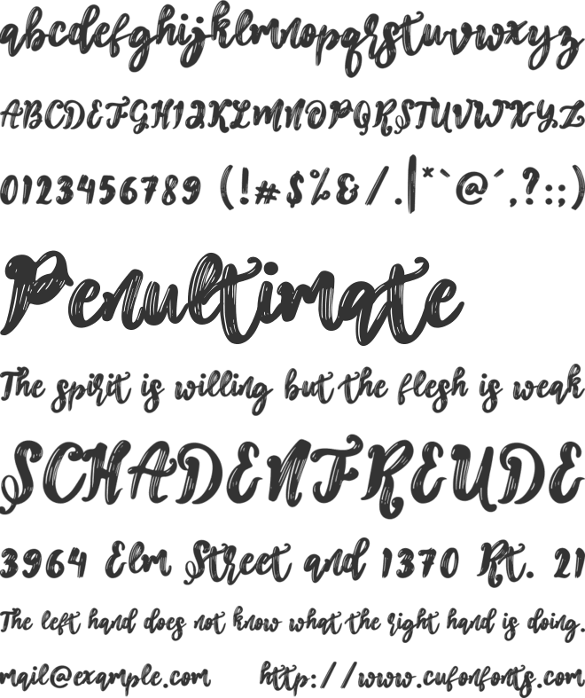 Croissant Lover font preview