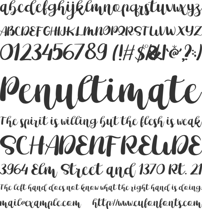 Fresh Mustard font preview