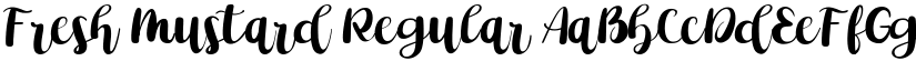 Fresh Mustard Regular font