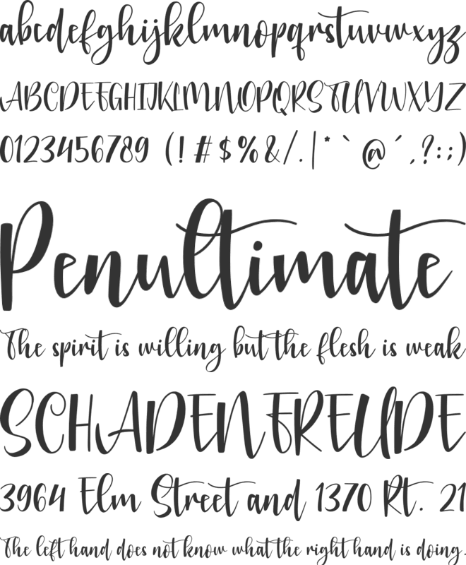 Chrisbellin font preview