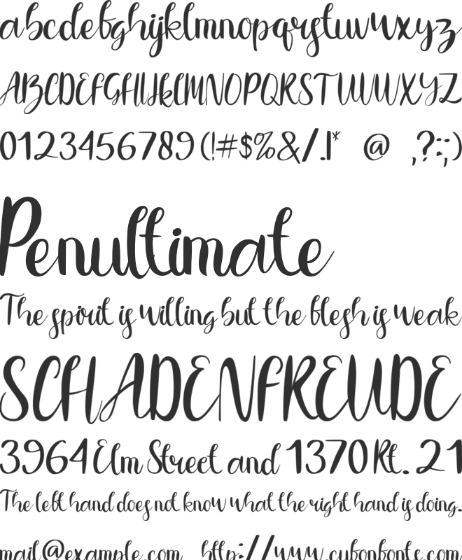 Three Musketeer font preview